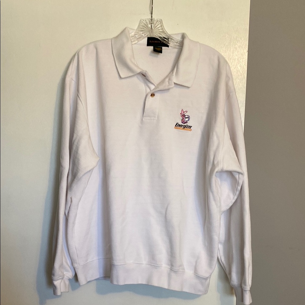 Izod Club Energizer Bunny White Men's Polo Shirt